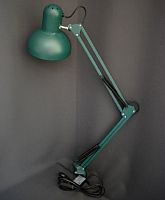 Светильник настольный на струбцине Мелодия Света 220В Е27 40Вт Зеленый картинка 